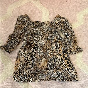 Lilly Pulitzer Animal Print Dress XS (2-3)